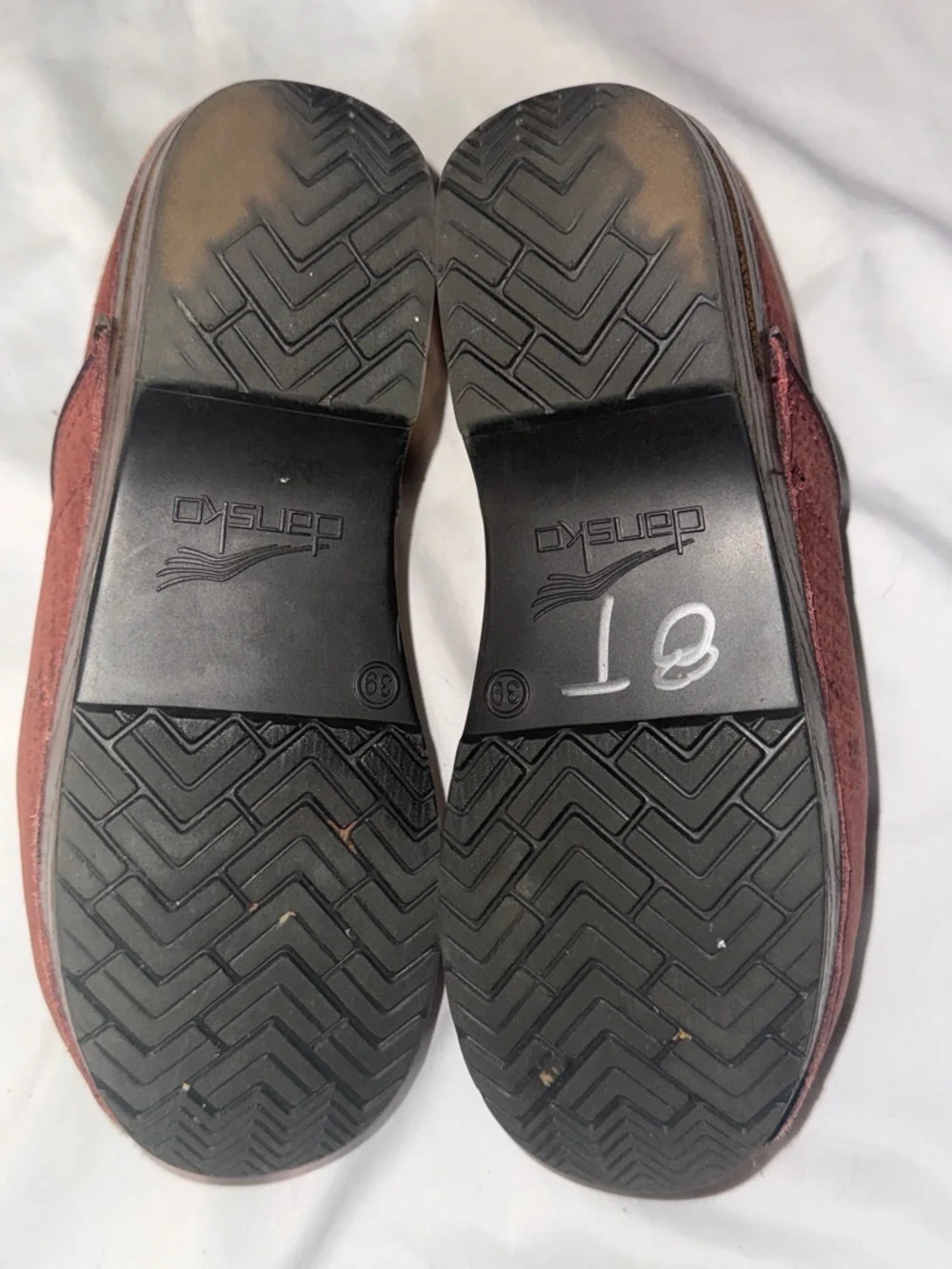 Dansko Women's Slip-On Clogs in Burnt Orange - Picture 7 of 9